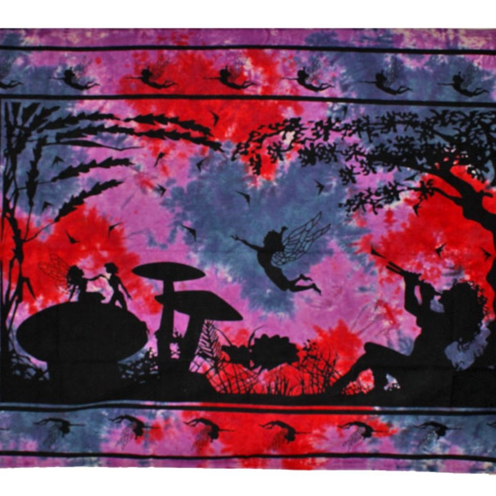 Calling All Fairies Horizontal Wall Tapestry Décor
